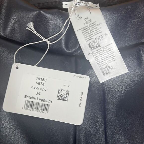 NWT Wolford Estella Faux Vegan Leggings Sz 4 - Picture 10 of 11